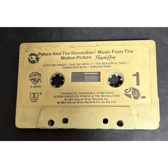 Purple Rain Prince Prince and the Revolution Tape Cassette 1984 Let’s Go Crazy - Picture 5 of 7
